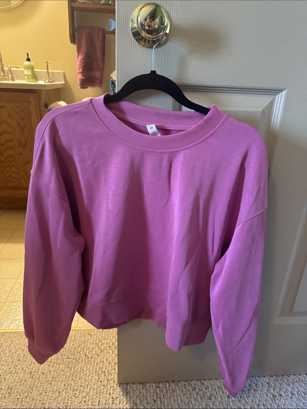lululemon athletica Pink Crewneck Pullover Sweatshirt